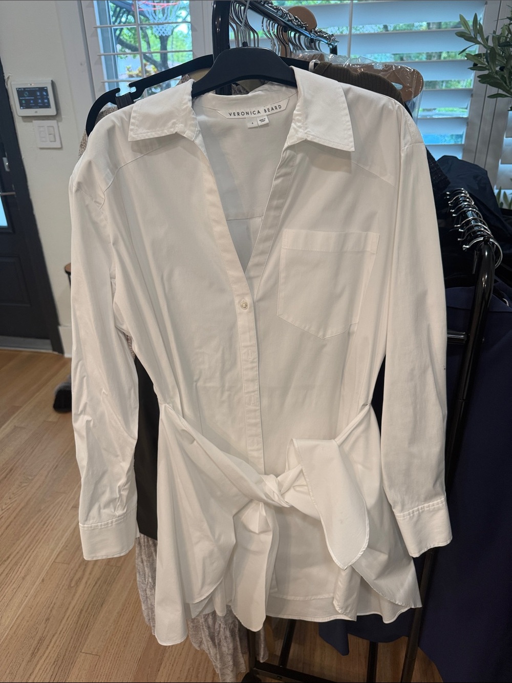 Veronica Beard White Roanoke shirt dress SIZE 4